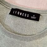 LIONESS Military Minds mint green drawing sides Mini knit Dress size small Photo 9