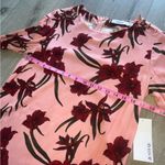 Just Fab NWT floral bell sleeve dress Pink Small Photo 2