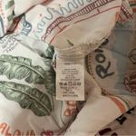 Sunburst Kiss European Summer Printed Button Up Short Sleeve Top White Size XL Photo 5