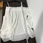 Moon River  Cream Lacey Trim Top Size Small Photo 8