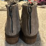 Very Volatile  suede booties sz 8 heel 1 1/2 in
Zip up back basket weeve Photo 2