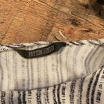 Peyton Jensen  Black & White Striped Blouse Photo 7