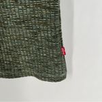 Levi's  90's Olive Green Marled Ribbed Knit‎ Scoop Neck Short Sleeve Tee Size XL Photo 3