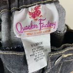 Vintage Quacker Factory Black Heart Beaded Jeans Black Size 34 Photo 3