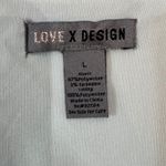 LOVE X DESIGN Light Blue Ruched Waist V Neck Sleeveless Mini Dress Size L Green Size L Photo 3