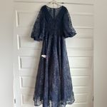 Mac Duggal  Embellished Plunge Neck Puff Sleeve A-Line Gown-‎ NwT Photo 7