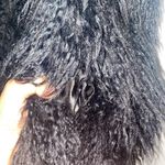 Tobi COCO COLETTE Vest Sz M Black Gray Faux Fur Black fades into Gray Photo 6