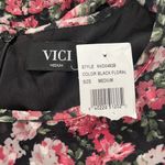 VICI  X Fate Black Pink Floral Long Sleeve Ruched Mini Dress, Sz M Photo 11
