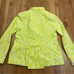 CAbi Women’s Blazer Utility Jacket Cotton Floral Yellow Field of Daisies Medium Photo 2
