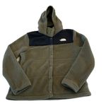 The North Face Women's Gemma Fleece Hoodie Jacket Olive Green and Black Size L Photo 0