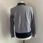 LEMON GRASS Holiday Button Down Shirt Womens Sz Small Gingham Snowmen Novelty Black Photo 6