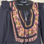 Antik Batik Black Boho Style Lova Dress Embroidered Maxi Size Small Euro 38 NWOT Photo 2