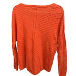 prAna  Parker Organic Cotton Open Knit Parker Sweater Koi Orange Women‎ Large Photo 1
