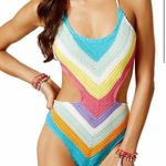 Bar III Knitted crochet one piece swimsuit Photo 0