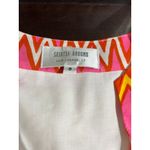 NWT Skirtin Around Zig Zag Print Dress Size 8 Pink Orange Yellow 100% Cotton Photo 2