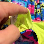 California Waves  medium womens rainbow flounced padded bikini top multicolor NWT Photo 6