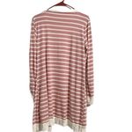 Tickled Teal  Pink and White Striped‎ Cardigan Photo 1