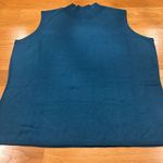 Jessica London  women’s deep teal mock neck sweater tank top size 22/24 . Photo 1