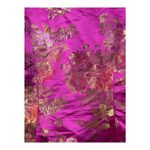 Robbie Bee  Floral Asian Style Top‎ Pink Gold Mandarin Collar Women Size 8 Photo 6