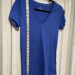 J.Crew NWOT Size XS Blue Slub Tee Shirt V Neck Short Sleeve Lightweight Photo 7