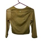 Athleta  Women's Green Pacer Mesh Top Size S Short Sleeve Activewear Photo 1