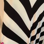 Chelsea and Theodore Large Maxi Dress Black, white with hot pink accent Photo 3