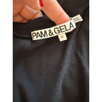 Pam & Gela  Black Cali Gold T-Shirt Sz XS / PETITE Photo 6