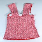 Lands’ End Women’s Square Neck Underwire Tankini Top Size 6 D NWT Red Photo 4