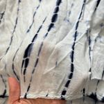 Altar'd State Blue and White Ruffled 3/4 Sleeve Blouse/Dress/swim suit cover-up Photo 5