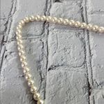 Sarah Coventry Faux Pearl Vintage 24 inch Necklace Silver Photo 6
