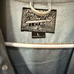 Brooklyn Cloth Women’s  Light Blue Drip Oversized Jean Jacket EUC Size Large Photo 5