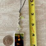Handmade aesthetic vintage goth antique style Mona Lisa phone strap/bag charm/keychain/display👼🖤 Photo 4