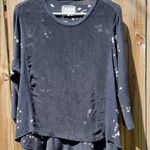 Current/Elliott Current Elliott The Boxy Dolman Sleeve Tee in Black Ink Blot Women's Size 0 Photo 1