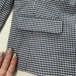 Talbots Gingham Check Blazer Jacket Blue & White Print Size 10 Photo 11