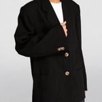 By Malene Birger Rosettan Black Wool Oversized Single Breasted Blazer Jacket NWT Size XXS Photo 0