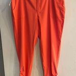 Dress Barn SUNDAY Women’s Orange Ruched Tie Ankle Pants Plus Size 16W NEW Photo 0