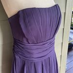 David's Bridal David’s Bridal Strapless Chiffon Dress with Layered Skirt Photo 1