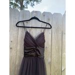 A.P.N.Y. Women's Brown Empire‎ Waist Brown Gold Size 12 Fall Mesh Satin Fairy Photo 4