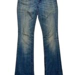 Miss Me Bootcut Womens Jeans Sz 27 Bling Rhinestone Distressed Denim Flap Pocket Photo 0