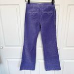 EXPRESS Vintage Purple Velvet Velour EDITOR Flare pants Sz 4 Photo 2