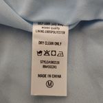 J. Marie Blue Print Ruffle Sleeve Tiered Mini Dress Size Medium NWT Photo 6