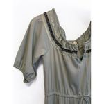 Vintage 1970s/1980s Embroidered Midi‎ Dress Women Size Medium/Large Blue Boho Photo 3