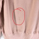 Free Assembly Womens Sweatshirt Top Mock Neck 1/4 Zip Long Sleeve Blush Pink S Photo 2