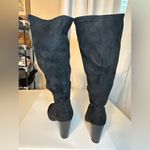 Style & Co Style Co Addyy Tall Dress Boot Womens 7 M Black Micro Suede Knee-High Photo 2