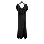 Sachin + Babi Womens Black Aurora Short Flutter Sleeve Gown Size 18W NEW Photo 4