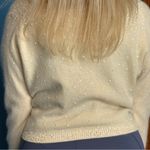 WIEBOLDTS 1940s Beaded & Sequins Cardigan Sweater White Size undefined Photo 13