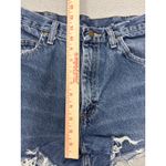 Wrangler  Women's Blue Denim Cutoff Shorts Distressed Frayed Hem Size 34 Photo 7