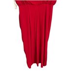 Eliza J NWT Red Ruched Surplice V-Neck Sleeveless Midi Dress Size 18W Photo 5