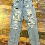 SheIn Women’s  distressed mom jean size 2 Photo 0