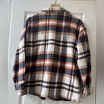 Source Unknown Cozy Plaid Button up Oversized Jacket Shacket lightweight medium Photo 4